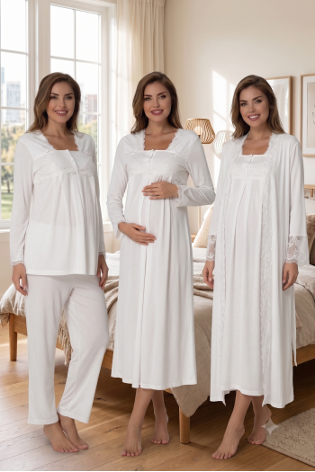 Effortt 7016 Özel Tasarım Lohusa Hamile 4'lü Set